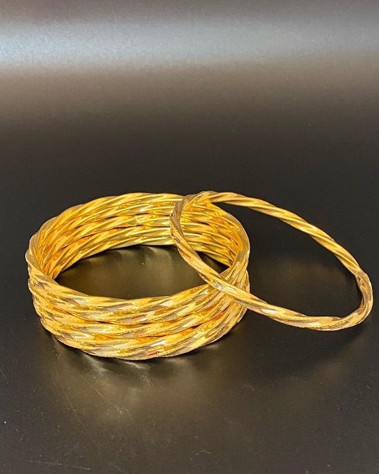 6 Piece Bangle Set - 21k - 44.2 grams