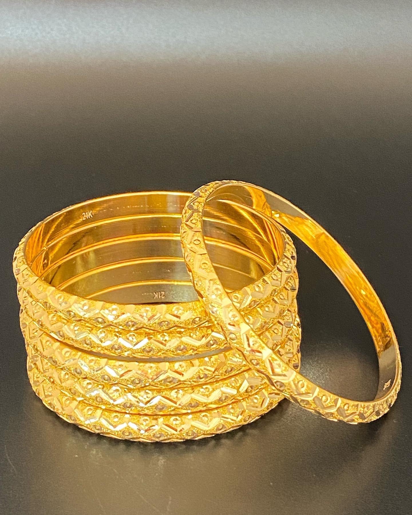 6 Piece Bangle Set - 21k - 56.7 grams